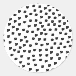 Adesivo Redondo Pontos Dalmatian