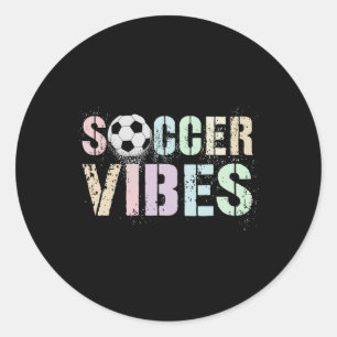Adesivo Redondo Pontuação da Princesa Kawaii Soccer Vibes Objetivo