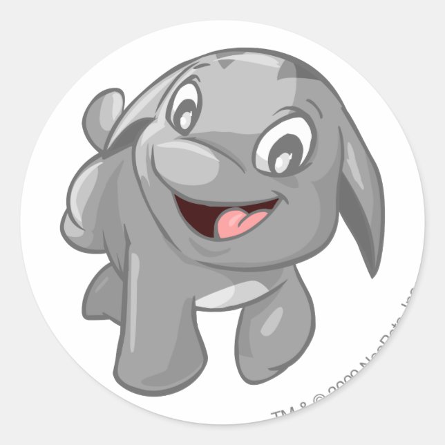 Adesivo Redondo Poogle Silver (Frente)