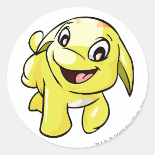 Adesivo Redondo Poogle Yellow