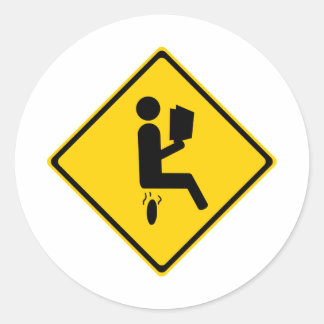 Adesivo Redondo Poopman