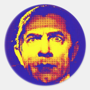 Adesivo Redondo Pop art Dracula