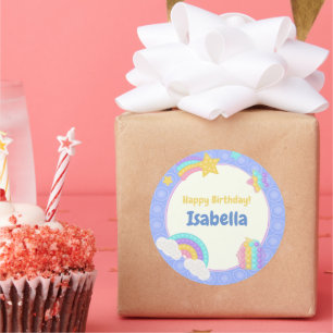 Adesivo Redondo Pop Azul