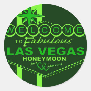 Adesivo Redondo Pop de Arte em Las Vegas