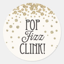 Pop Fizz Clink Sticker - Partido da Véspera de Ano