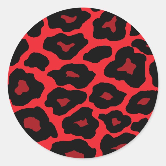 Adesivo Redondo Pop Lepard (Frente)