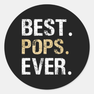Adesivo Redondo Pop Presentes Da Avó Avô, Melhor Pop Ev