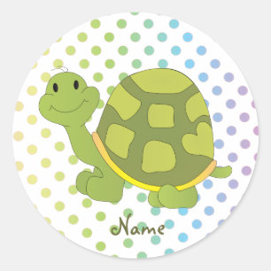 Adesivo Redondo Pop Turtle Sticker!