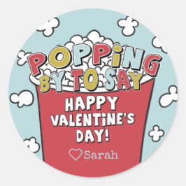 Adesivo Redondo Popcorn Popping By Namorados Sticker