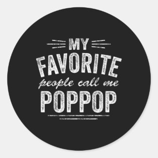 Adesivo Redondo Poppop'S My Favorite Pessoas Me Chame Poppop
