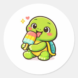 Adesivo Redondo Popsicle Treat