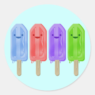 Adesivo Redondo Popsicles