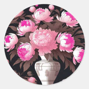 Adesivo Redondo Populações Populares Ainda Vidas