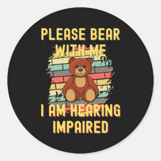 Adesivo Redondo Por Favor, Cuide-Se Comigo.