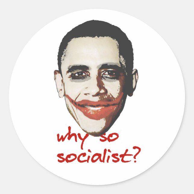 Adesivo Redondo Por que tão vermelho (Frente)