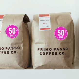 Adesivo Redondo Porcentagem Personalizada do Produto de Venda