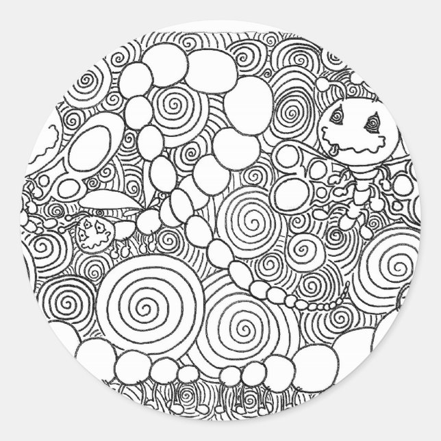 Adesivo Redondo Porcentum Bugz (Frente)