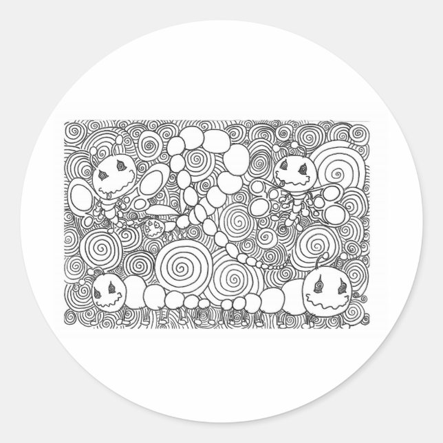 Adesivo Redondo Porcentum Bugz (Frente)