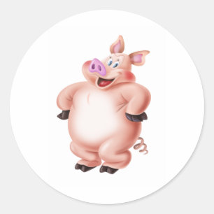 Adesivo Redondo Porco, cerdo, porco, Schwein, cochon