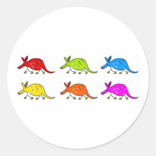 Adesivo Redondo Porcos-da-terra