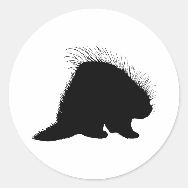 Adesivo Redondo Porcupine (Frente)