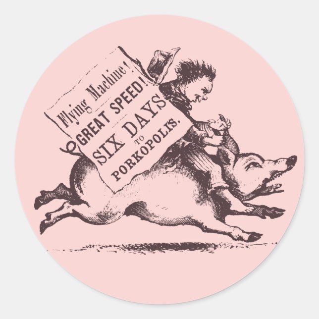 Adesivo Redondo Porkopolis Stickers (Frente)