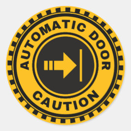 Adesivo Redondo Porta Automática Direita