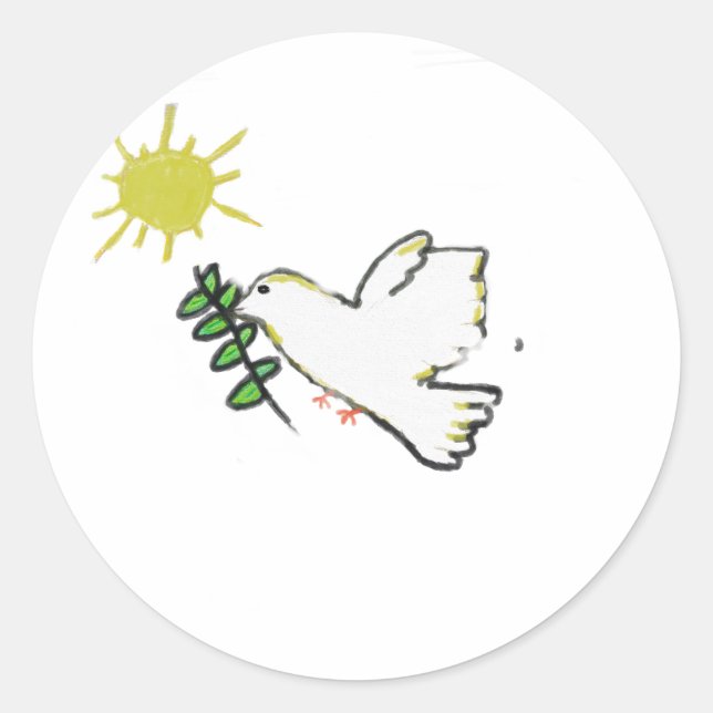 Adesivo Redondo Porta branca (Frente)