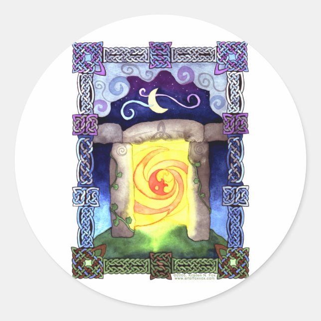 Adesivo Redondo Porta Celta (Frente)