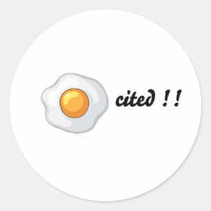 Adesivo Redondo Porta copos citada por ovo