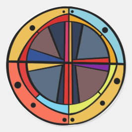 ADESIVO REDONDO PORTA CRUZADA