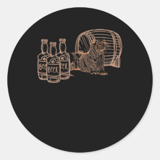 Adesivo Redondo Porta do Bebado do tampa frontal