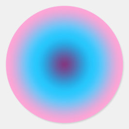 Adesivo Redondo Portas De Gradiente Celestial