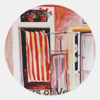 Adesivo Redondo Portas de Veneza