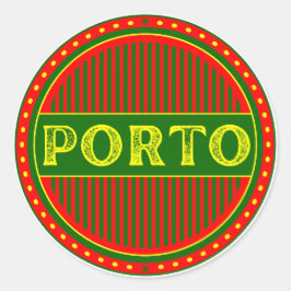 Adesivo Redondo Porto City Pride Emblem – Portuguese Identity