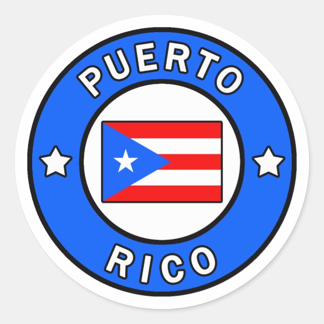 Adesivo Redondo Porto Rico (Frente)