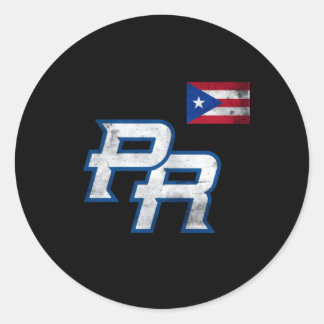Adesivo Redondo Porto Rico 2023 Orgulho De Bandeira Pr Boricua Pu