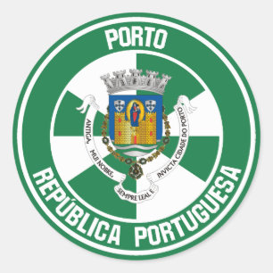 Adesivo Redondo Porto Round Emblem
