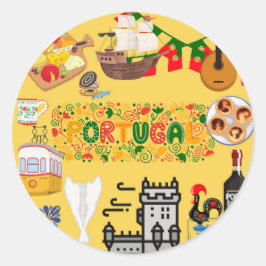 Adesivo Redondo Portugal