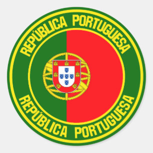 Adesivo Redondo Portugal Round Emblem