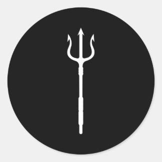 Adesivo Redondo Poseidon Trident Netuno Deus Grego