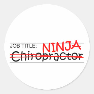 Adesivo Redondo Posição Ninja - Chiro