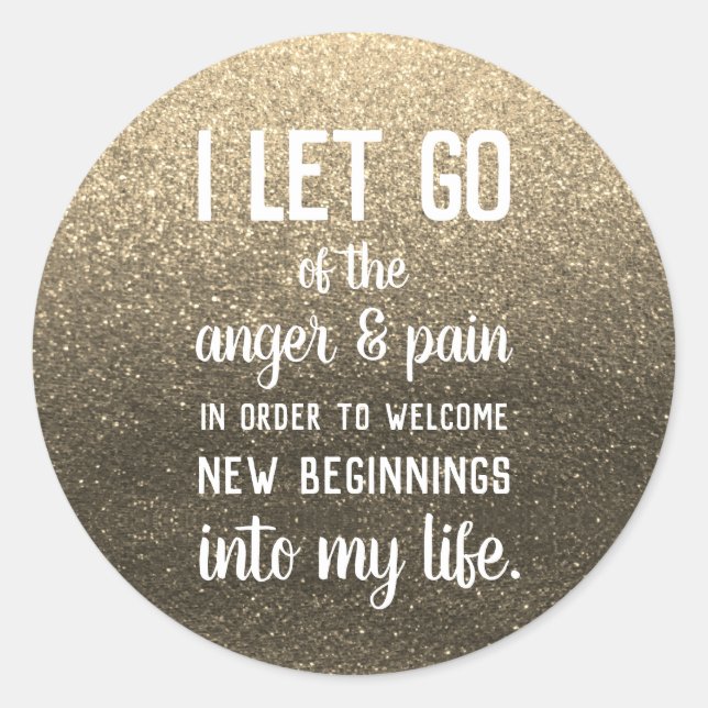 Adesivo Redondo Positividade Bem-estar Gerenciamento de raiva Saúd (Frente)