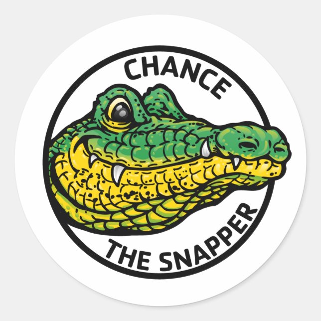 Adesivo Redondo Possibilidade de o Snapper Sticker (Frente)