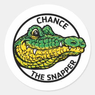 Adesivo Redondo Possibilidade de o Snapper Sticker