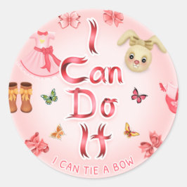 Adesivo Redondo Posso Amarrar Um Arco