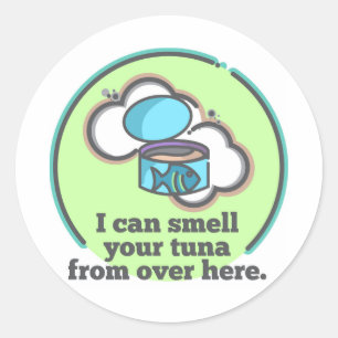Adesivo Redondo Posso Cheirar Seu Pau De Atum