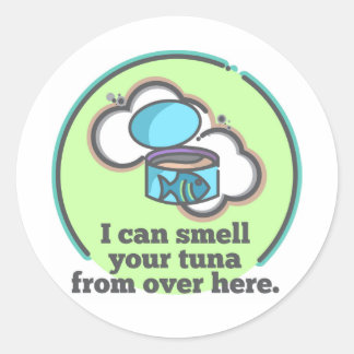 Adesivo Redondo Posso Cheirar Seu Pau De Atum