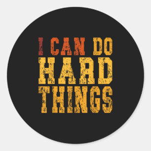 Adesivo Redondo Posso Fazer Coisas De Duro Inspirativas Motivacion
