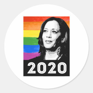 Adesivo Redondo Poster DE ORDENAMENTO KAMALA 2020